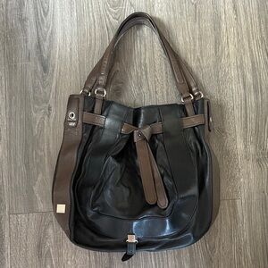 Elegant Black and Brown Women's Bag